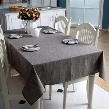 

Cotton and linen Textured Fabric Tablecloth Rectangular(R93)