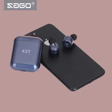 SAGO X3T Sport In Ear Earphones Wireless Bluetooth 4.2 Stereo earbuds with Mic 240h Long standy for Xiaomi iphone Samsung phones