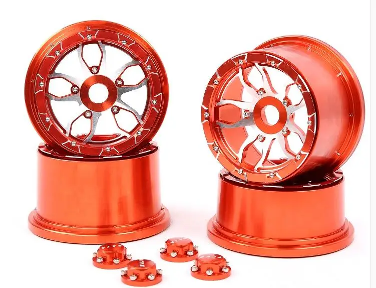 Baja 5b металлический cnc сплав rim fit HPI km rovan оранжевый + красный цвет|Детали и