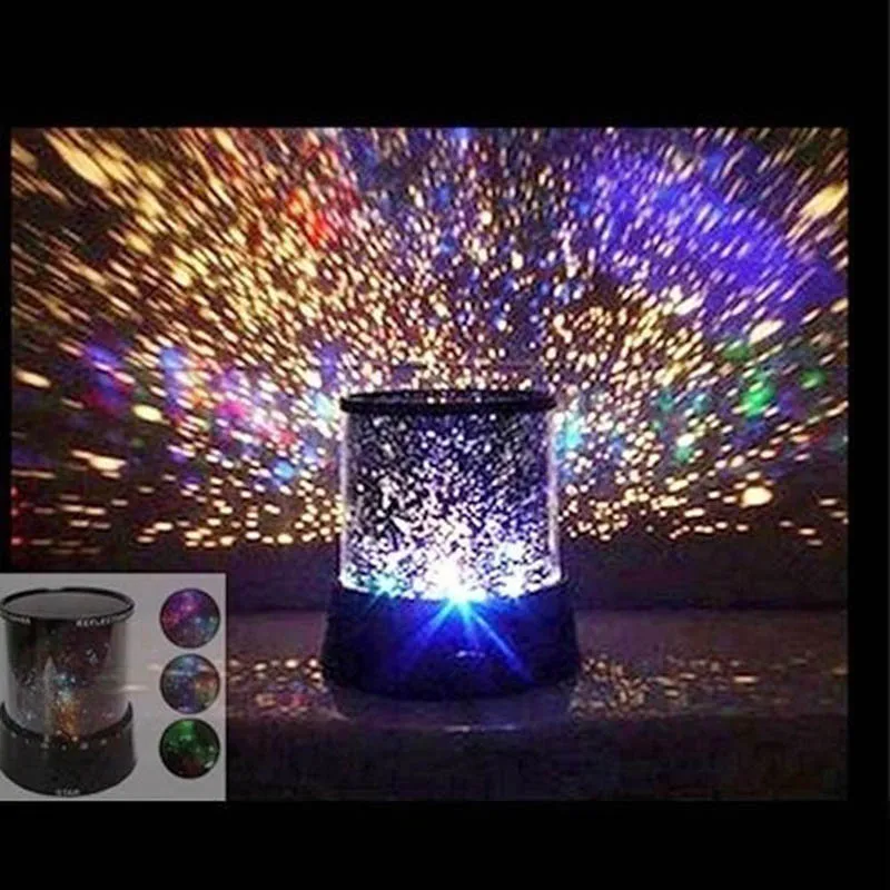 Random Color cosmos light lamp Romantic Star Master Sky Night Cosmos Projector Light autorotate Lamp Gift Home Party Decoration