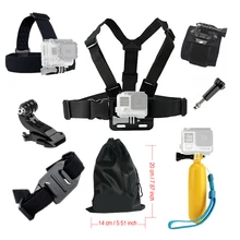 Accessori For Gopro Action camera Accessories kit Chest Head Strap for Go pro SJCAM SJ4000 Monopod Floating Bobber Mount 39