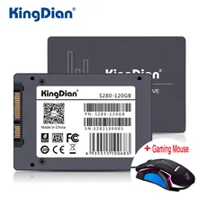 KingDian SSD 120 ГБ S280 + Мышь 3 года гарантии SATA3 2.5 дюймов жесткий диск 120 ГБ HD HDD напрямую с фабрики; гарантированное качество