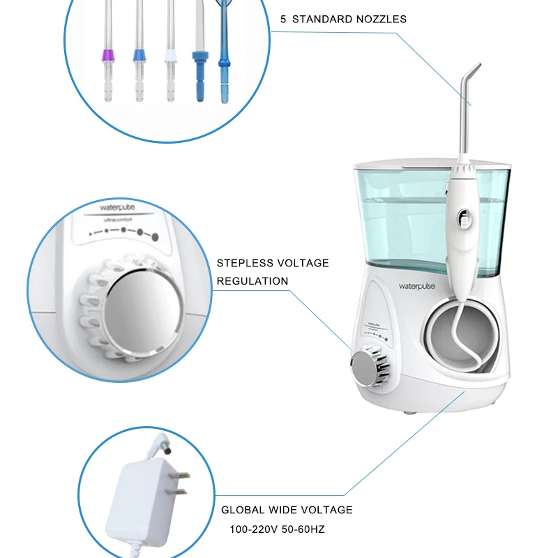 Waterpulse Стоматологическая зубная нить для чиски полости рта Ирригатор для полости рта зубная нить для воды ирригационная зубная нить