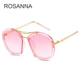 Rosanna Брендовая Дизайнерская обувь Солнцезащитные очки для женщин Для женщин Роскошные кошачий глаз Очки Винтаж мода покрытие