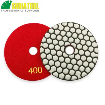 

SHDIATOOL 3pcs #400 Dry Flexible Diamond Polishing Pads For Stone, 100mm Diamond Sanding Discs, Professional Quality