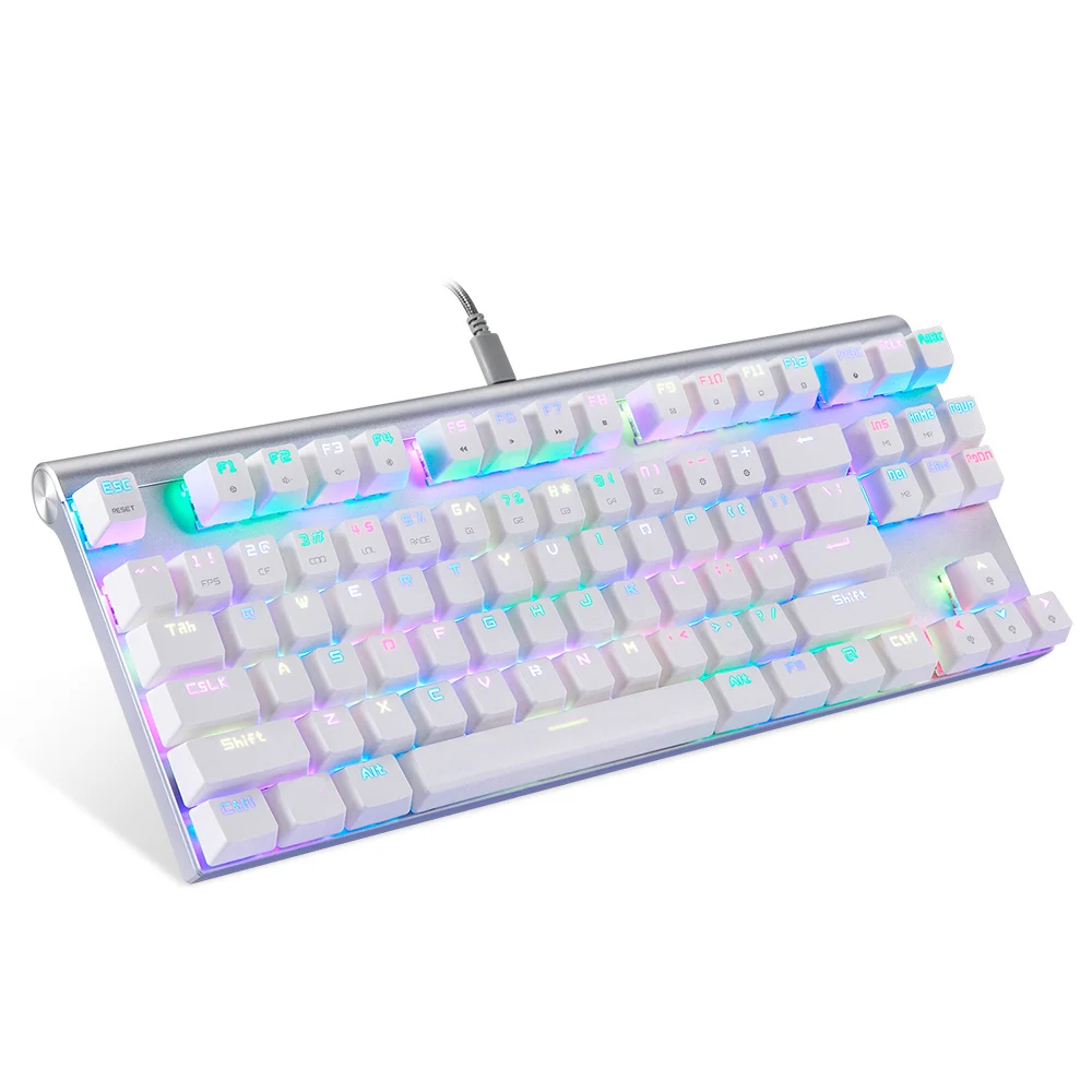 MOTOSPEED CK101 NKRO механическая клавиатура RGB с подсветкой 87 клавиш светодиодный