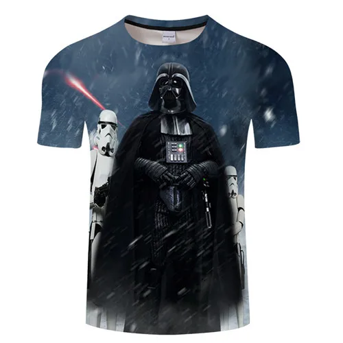 Забавные футболки с объемным принтом «тяжелый металл»; футболки с короткими рукавами; креативная модная футболка «Звездные войны»; Топы в стиле хип-хоп; футболки - Цвет: TXKH421