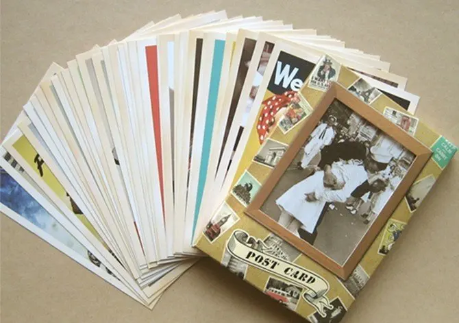 

7packs/lot Business cards 32Pcs/set DIY Vintage memory students' Postcard Birthday Card Greeting Card Gift Card Fashion Gift