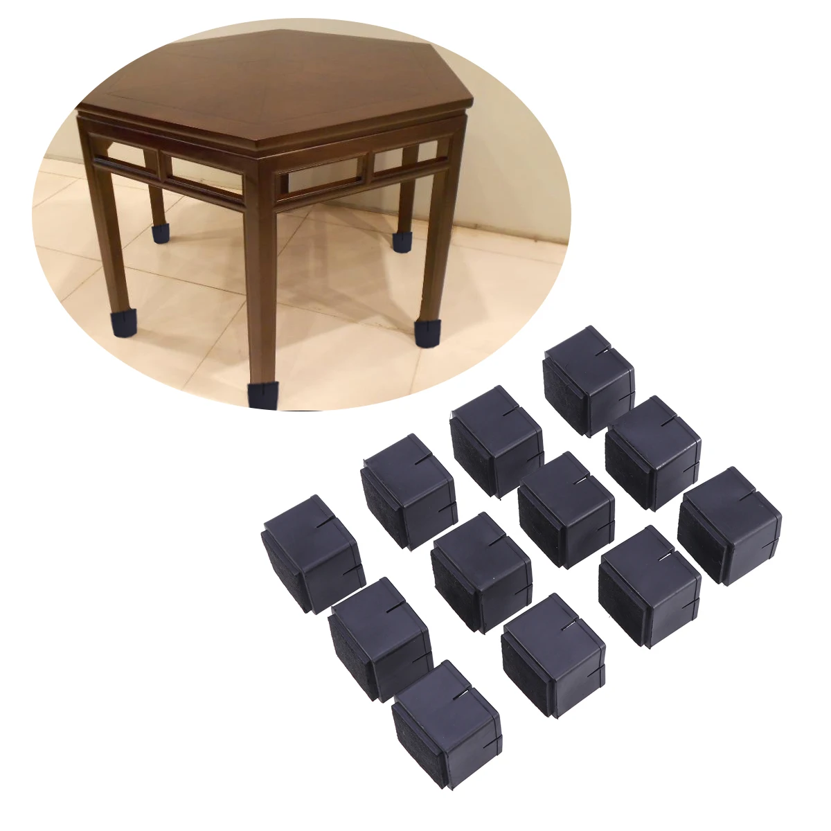Упаковка из 12 прочных силиконовых колпачков для ног стула протекторы для деревянного пола Чехлы для ног накладки для мебели