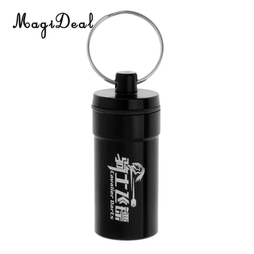 Dart Soft Tips Points Flights Protector Storage Box Portable Dart Accessories Waster O-Ring Supplies Carrying Holder w/ Key Ring