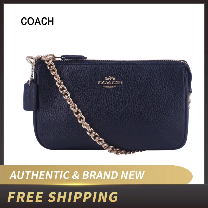 

Coach F30258 Large Wristlet 19 Pouch in Pebble Leather