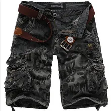 Мужские летние камуфляжные военные карго шорты Бермуды мужские джинсы модные повседневные мешковатые джинсовые шорты 2292