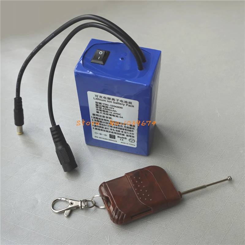 Remote Control 12V 6800MAH 3AH Li ion Rechargeable Batteries for Power