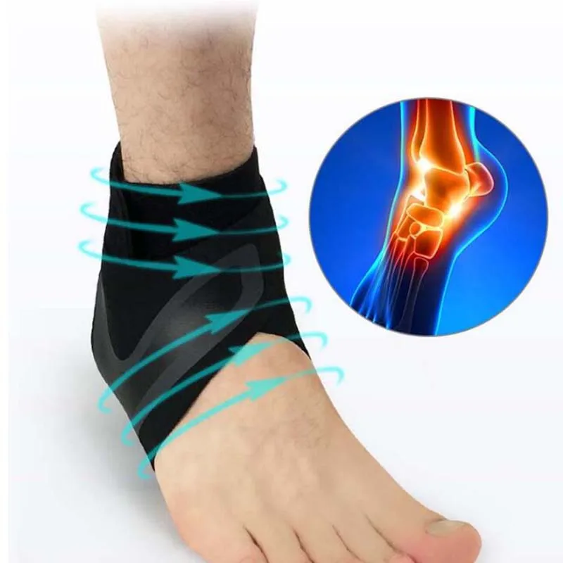 2pcs ankle support bandage fitness Running Sport Support Guard Foot Bandage Elastic Black universal adjust ankle Protection