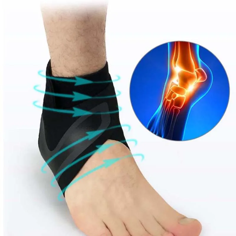 

2pcs ankle support bandage fitness Running Sport Support Guard Foot Bandage Elastic Black universal adjust ankle Protection