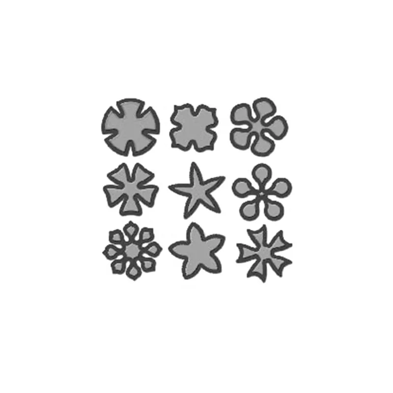 

YaMinSanNiO 1 Pcs/lot Metal Cutting Dies Scrapbooking For Card Making DIY Embossing Cuts New Craft 9 Kinds Of Flower Decoration