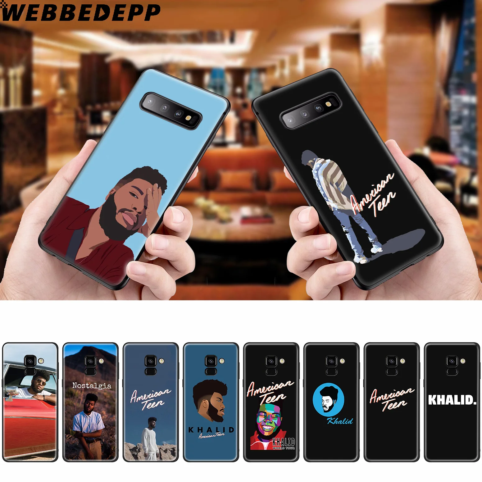 WEBBEDEPP Khalid cool Rapper Silicone Case for Samsung Galaxy A3 A5 A6 A7 A8 A9 A10 A20 A30 A40 A50 A70 M10 M20 M30 |