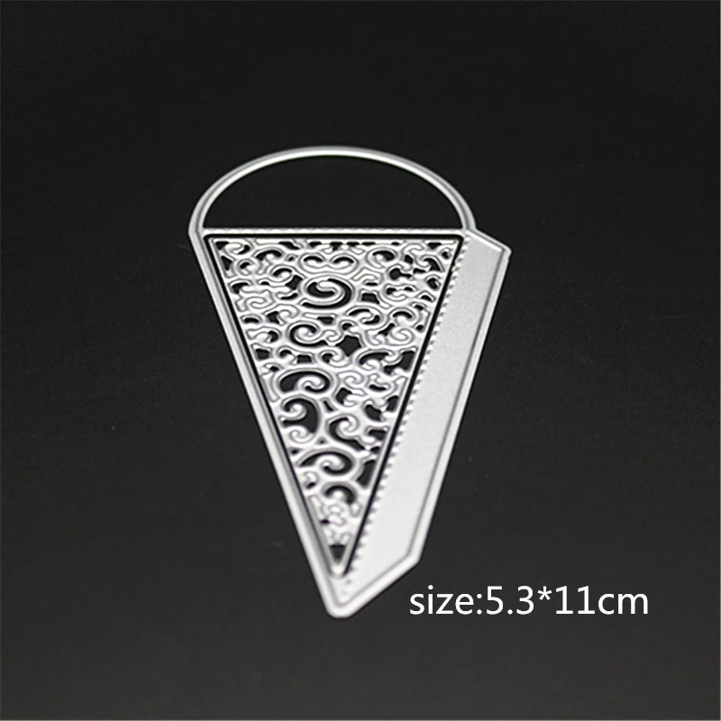 

AZSG Tower Triangular Box Cutting Dies For DIY Scrapbooking Dies Decoretive Embossing Stencial DIY Decoative Cards Die Cutter