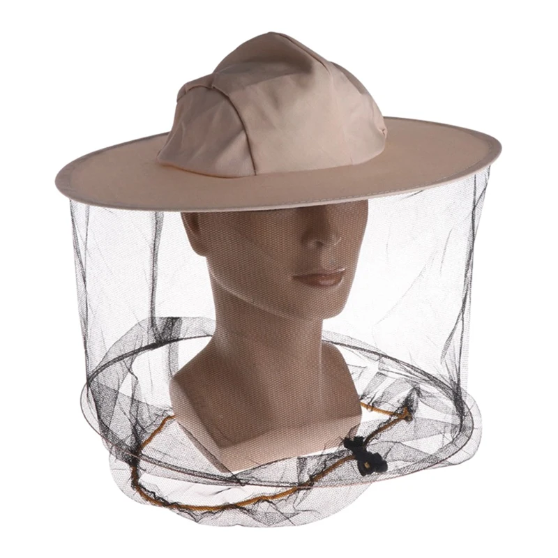 Защитный колпачок для пчеловодства с защитой от укусов с сеткой от комаров