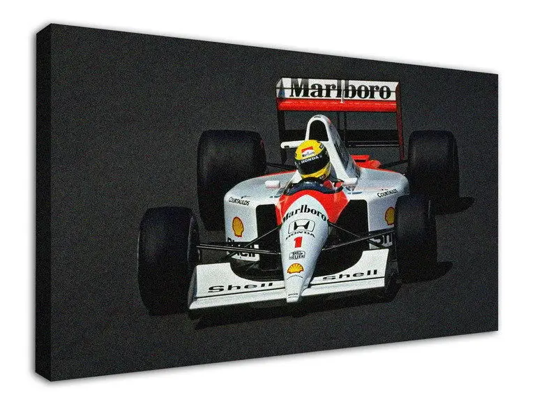 

WK-F401 (7) Ayrton Senna Canvas Stretched Wood Framed 18x12inch Poster