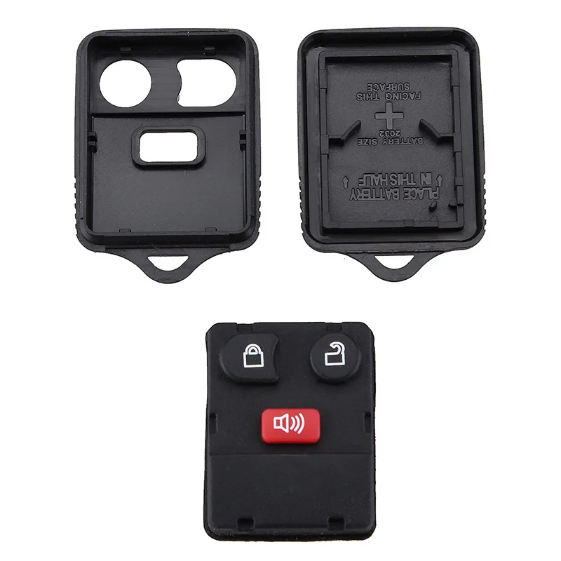 

3 Button Keyless Remote Control Key Clicker Transmitter Case Shell Car Accessories For Ford Ranger F150 F250 F350