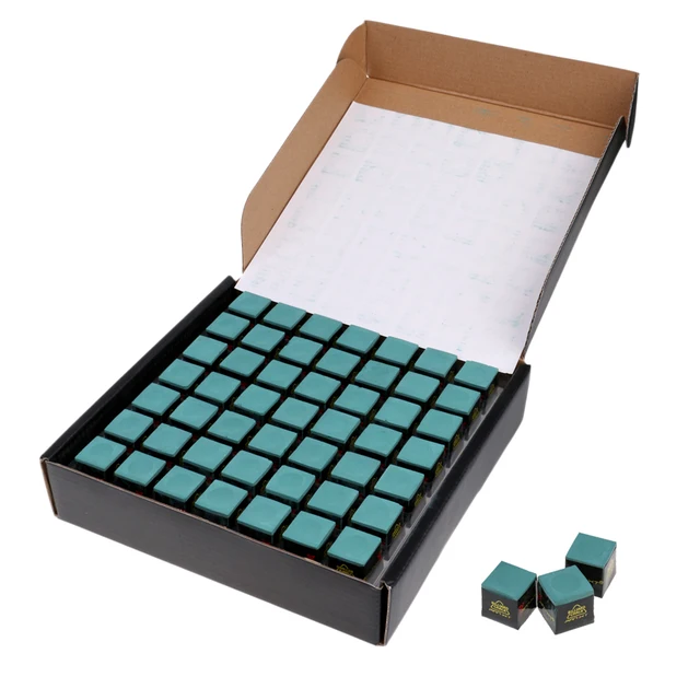 Buy 98x Professional Cue Tip Chalk Snooker Pool