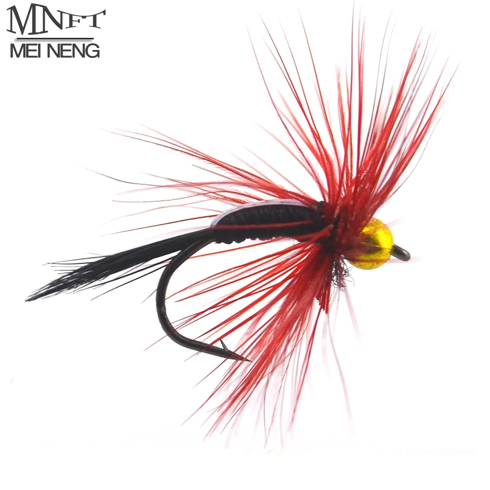 

MNFT 10PCS 11# Dry Flies Brass Goldhead Trout / Grayling Fishing Flies Wet Fly Bead Head Prince Nymph With 2 packing Choice