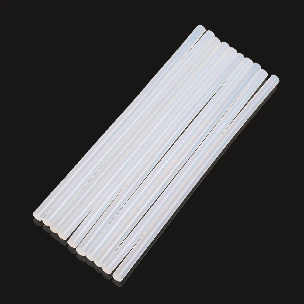 10pcs 5*180mm diamter Transparent hot melt glue stick hair ring fixed home DIY hair accessories glue sticks use for glue gun