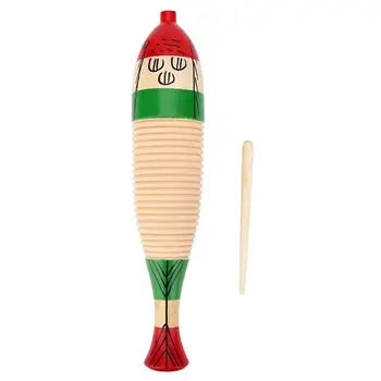 

Musical Instrument WG-200 Wood Guiro with Scraper Kids Music Toy For Children musica Instrument Toys
