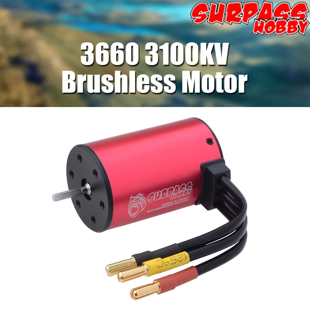 SURPASS HOBBY 3660 3100KV 4200KV 2S 3 175 мм 5 металлический вал бесщеточный двигатель для 1:10 RC
