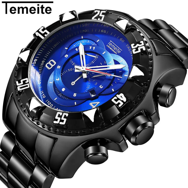 Temeite Sport font b Watch b font Men Top Brand font b Luxury b font Quartz