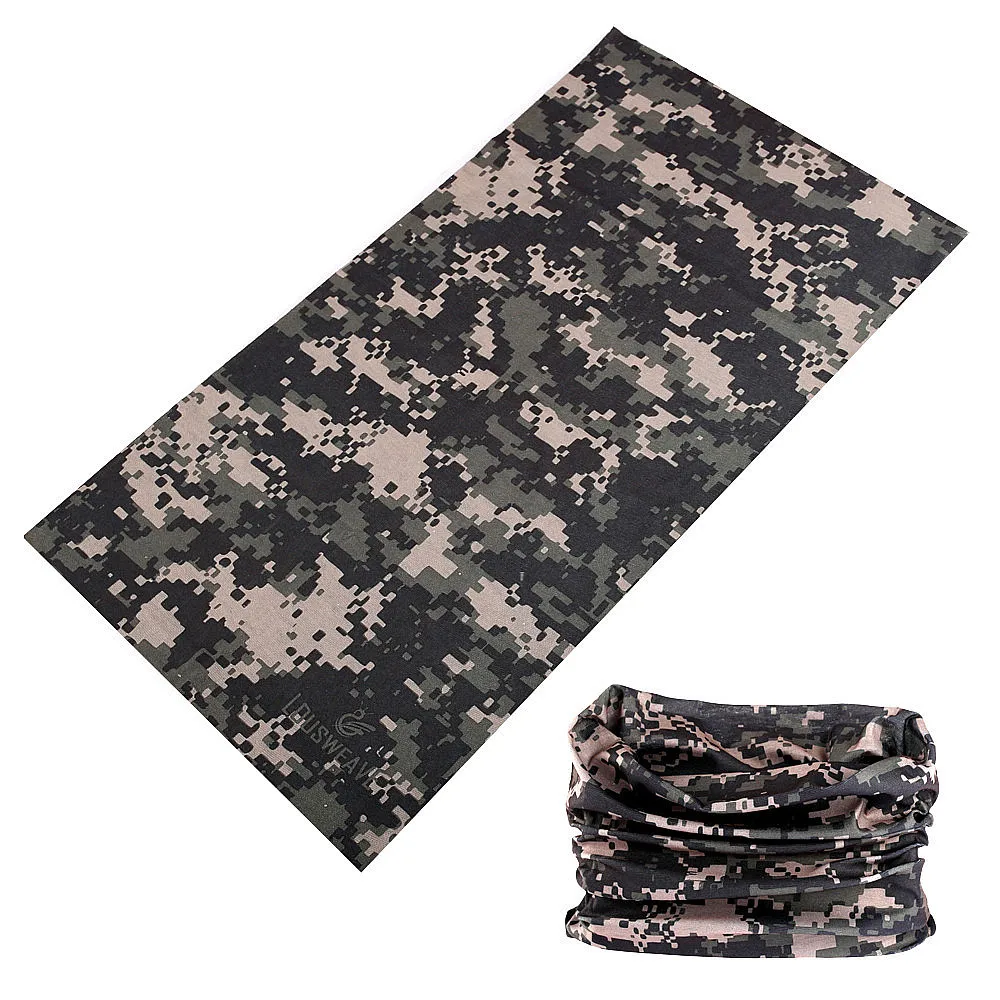 Многофункциональный Camouflage Mesh бесшовная бандана Мультикам трубчатые шеи гетры Для женщин кольцо шарф buffe камуфляж унисекс Брага Куэльо УФ