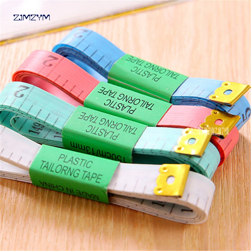 

Best Body Measuring Ruler Sewing Tailor Tape Measure Soft 1.5M*1.1CM Sewing Ruler Meter Sewing Measuring Tape Random Color