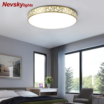 

Modern led ceiling lamp for bedroom brass ceiling light for dining room remote control fixtures copper shell lamp for passage