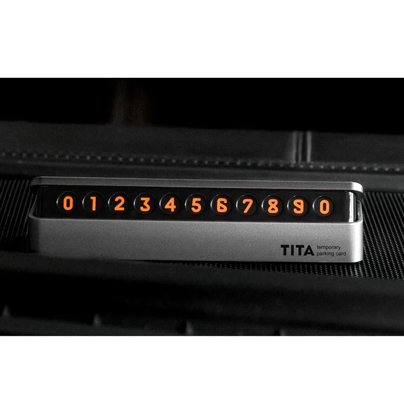 Xiaomi TITA временная остановка знак парковки автомобиля номер карты может скрывать
