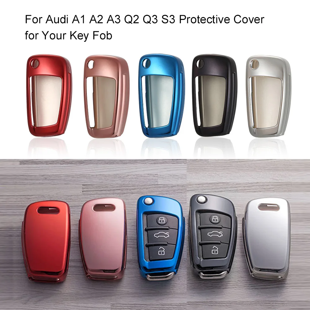 

Car Accessories TPU Key Fob Case For Audi A1 A2 A3 Q2 Q3 S3 Protective Cover for Your Key Fob