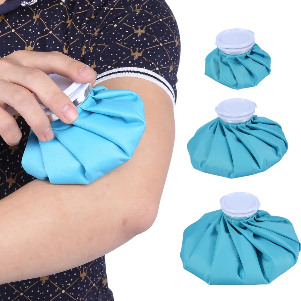 

3 Sizes Sport Injury Cold Ice Bag Swelling Pain Relief Sky Blue Reusable Cooling Knee Muscle First Aid Therapy Pack Health Care