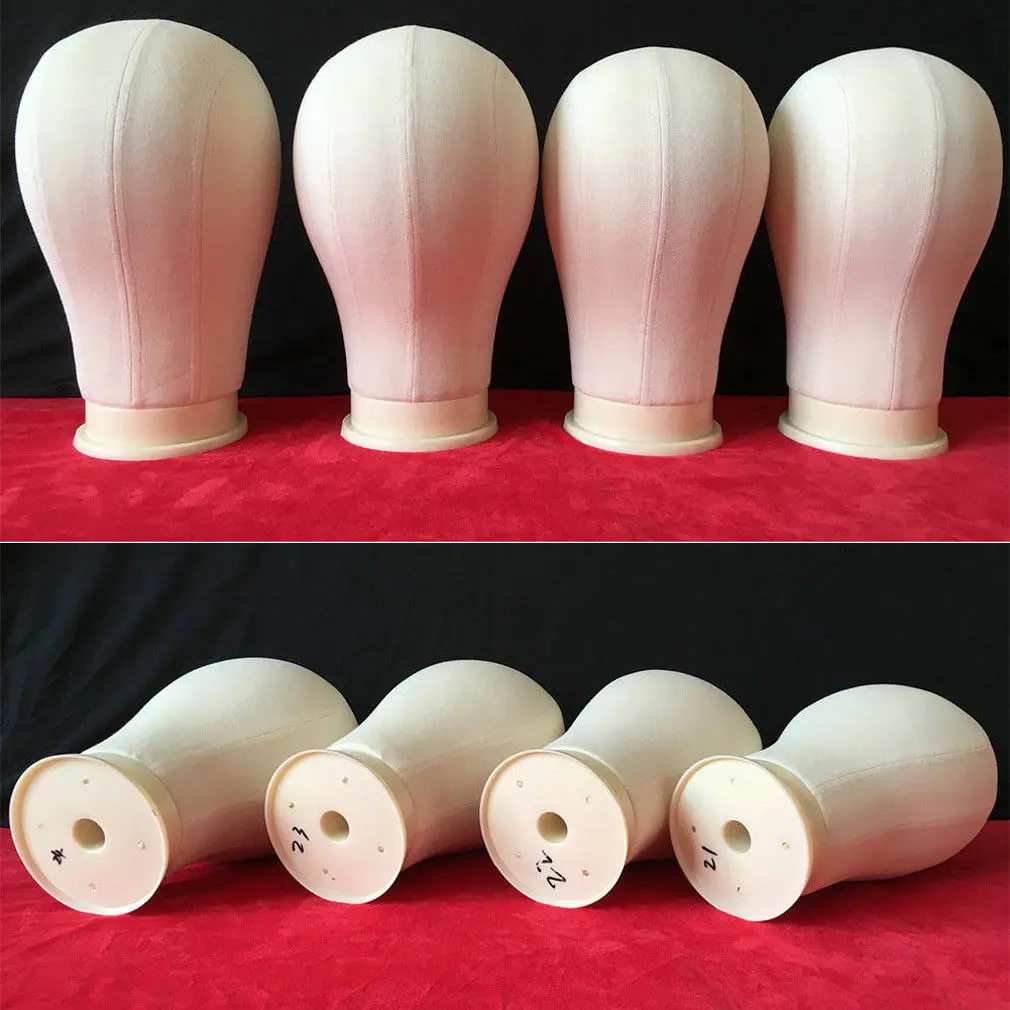 

21"22"23"24" Cork Canvas Block Head Wig Making Manikin/Mannequin Head Display