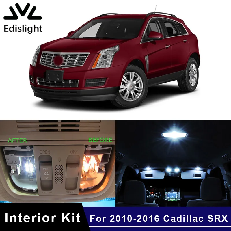 Edislight 15 шт. без ошибок Canbus светодиодные лампы автомобильные комплект внутренней