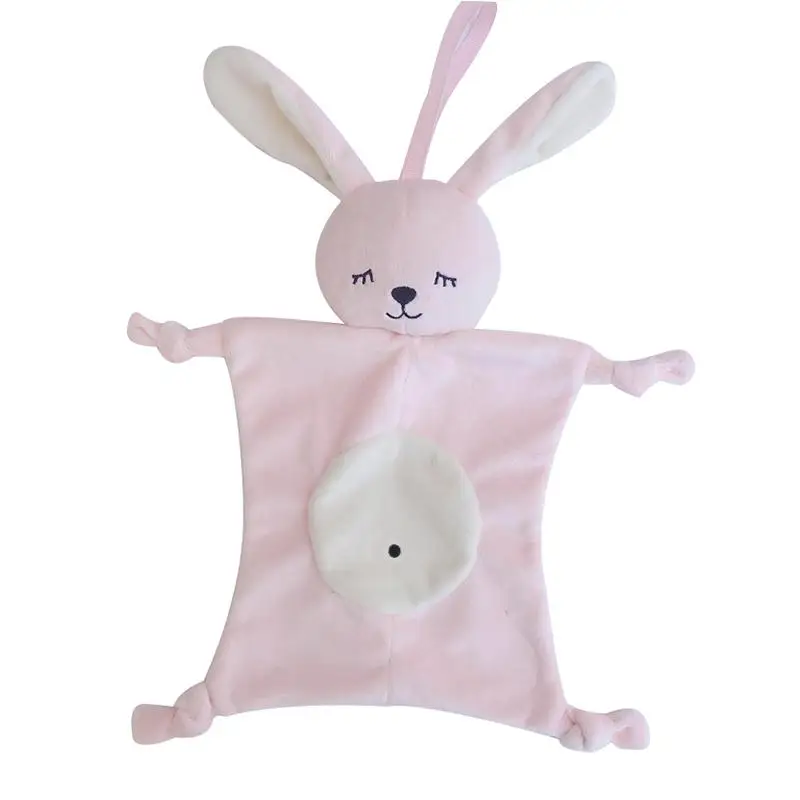 Популярное детское плюшевое успокаивающее комфортное полотенце с милыми мультяшными животными в форме панды, кролика, защитное одеяло, детские игрушки, успокаивающее полотенце - Цвет: B