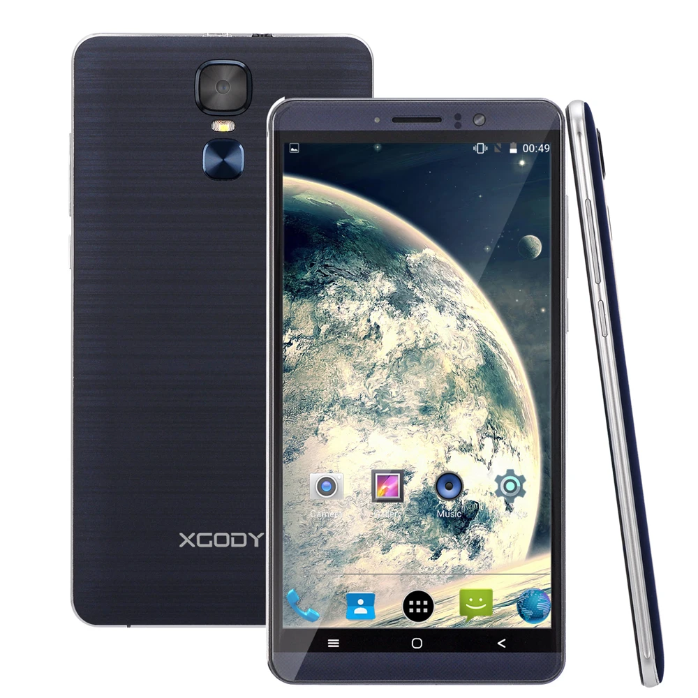 Смартфон XGODY 3G с двумя sim картами 6 дюймов Android 5 1 ГБ ОЗУ 8 Гб ПЗУ четырехъядерный