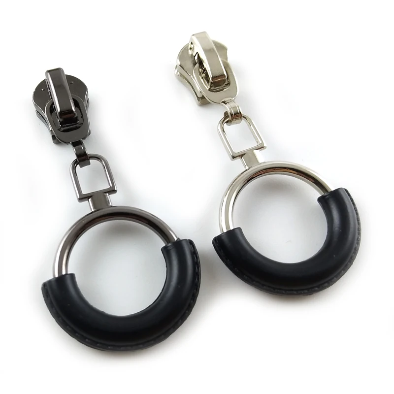 20pcs/lot, High Quality 5 Zipper Sliders w/Unique Black Circle Pulls