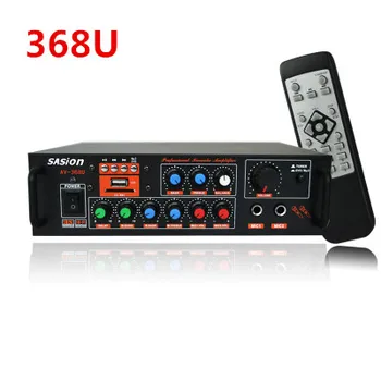 

AV-368 EQ amplifier Household bluetooth computer speaker 80W 12V DC heavy bass amplifier
