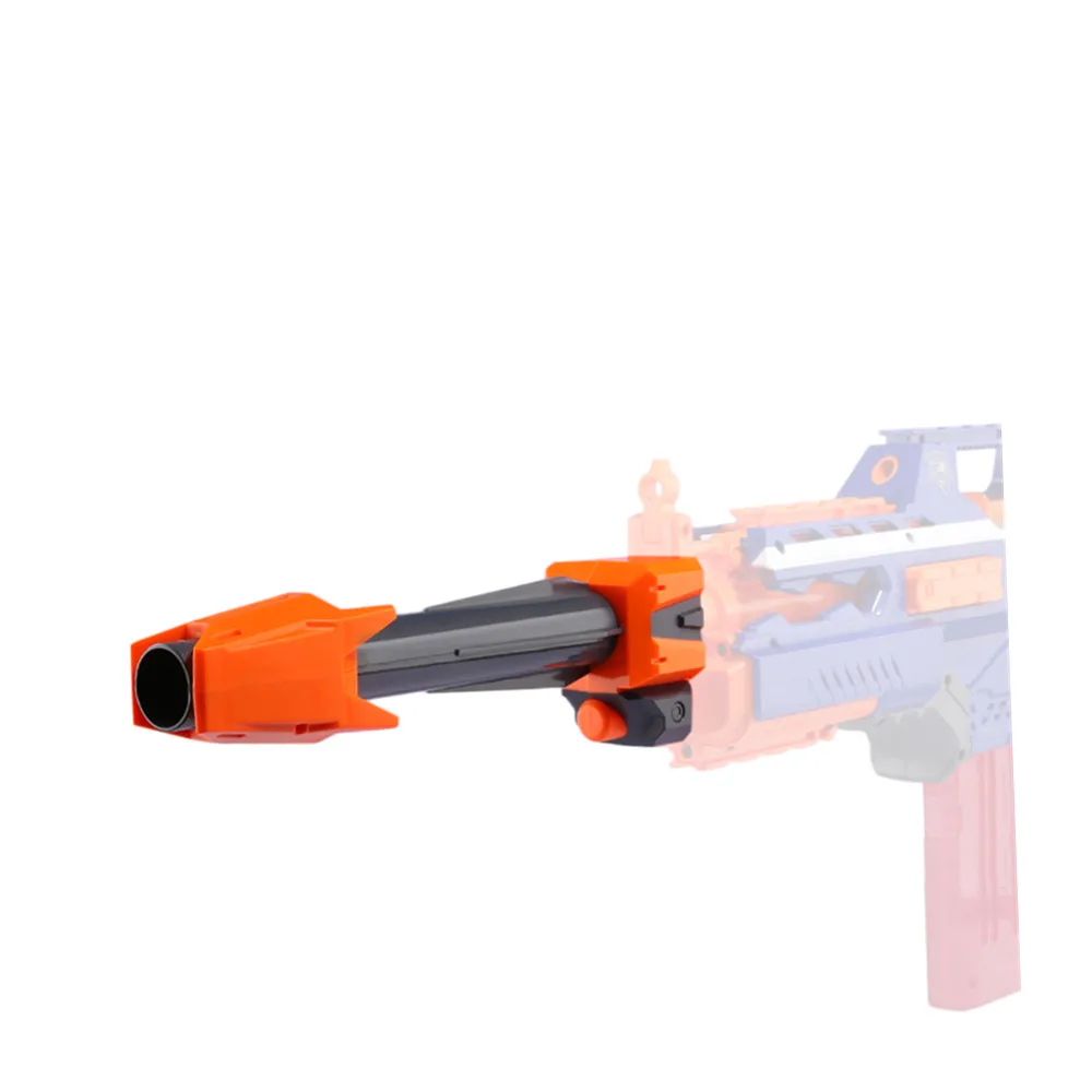 Modified-Part-Front-Tube-Decoration-for-Nerf-Elite-Series-Orange-Grey