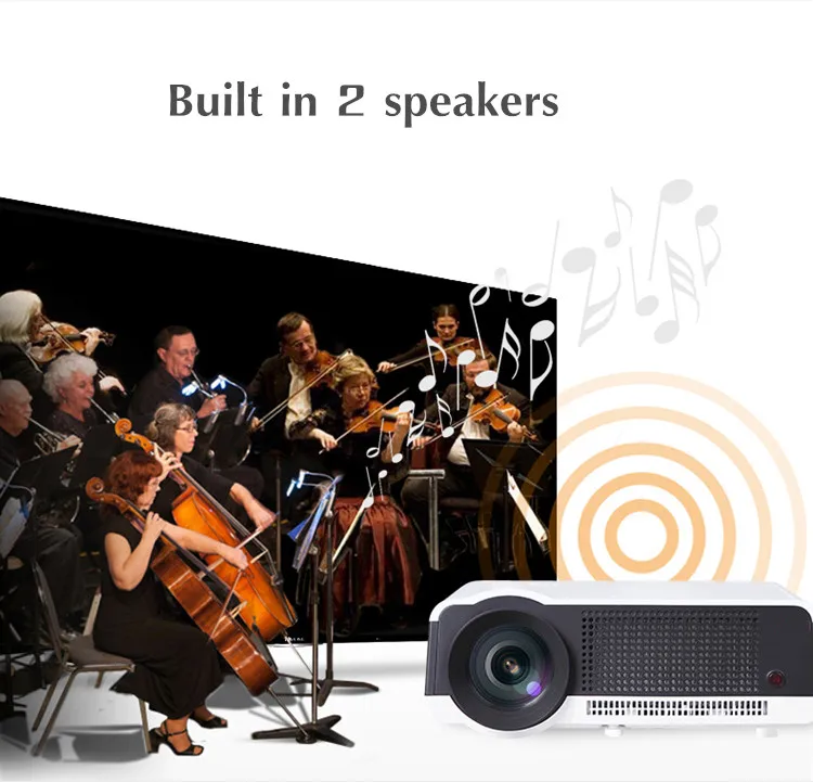 Native Full HD 1080P 5500Lumens Led Digital Smart 3D Projector,Perfect For Home Theater Projector