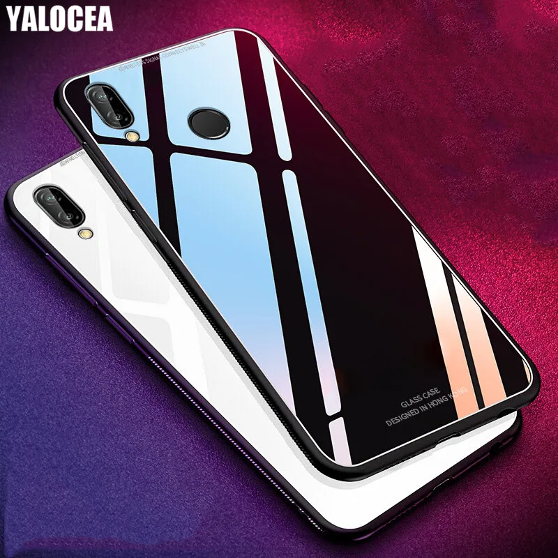 

YALOCEA For Meizu Note 9 Case Luxury Shockproof Tempered Glass Soft Silicone Frame Hard Cover For Meizu Note 9 Note9 Phone Cases