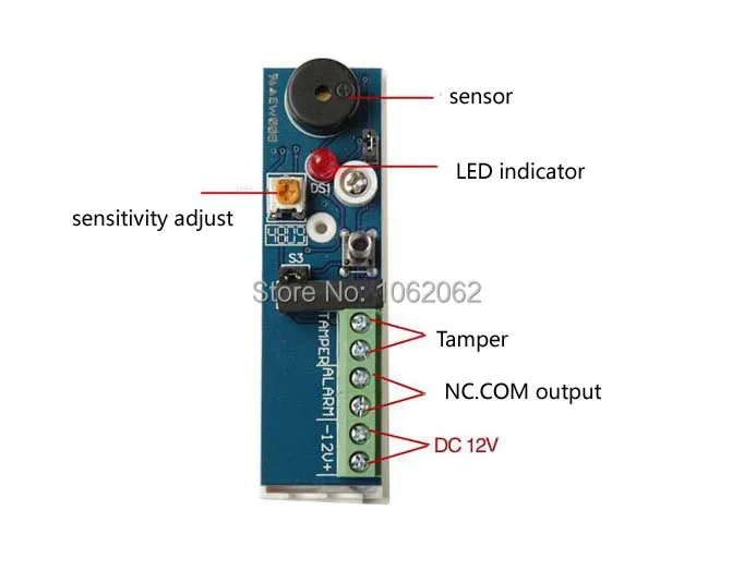 Вибрация и фото для системы сигнализации 971A|vibration detector|vibrator fordetector alarm |