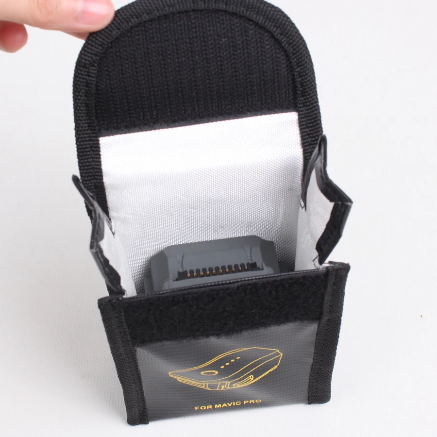 

1pc Lipo Battery Pouch Explosion-proof Protector Case Fireproof blast proof Safe Bag Fiber Storage Box for DJI Mavic PRO Battery