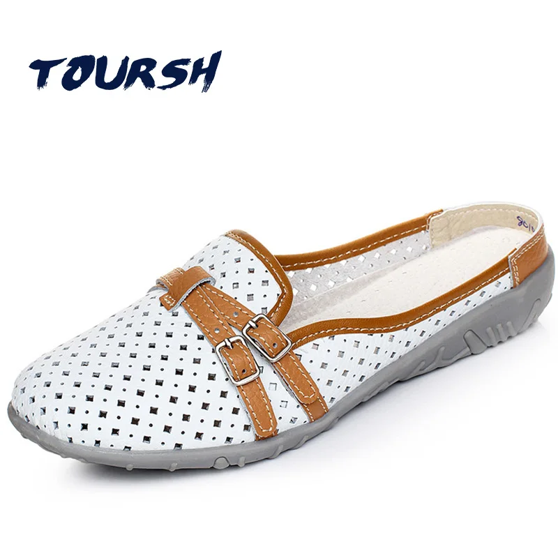 womens flat mule shoes