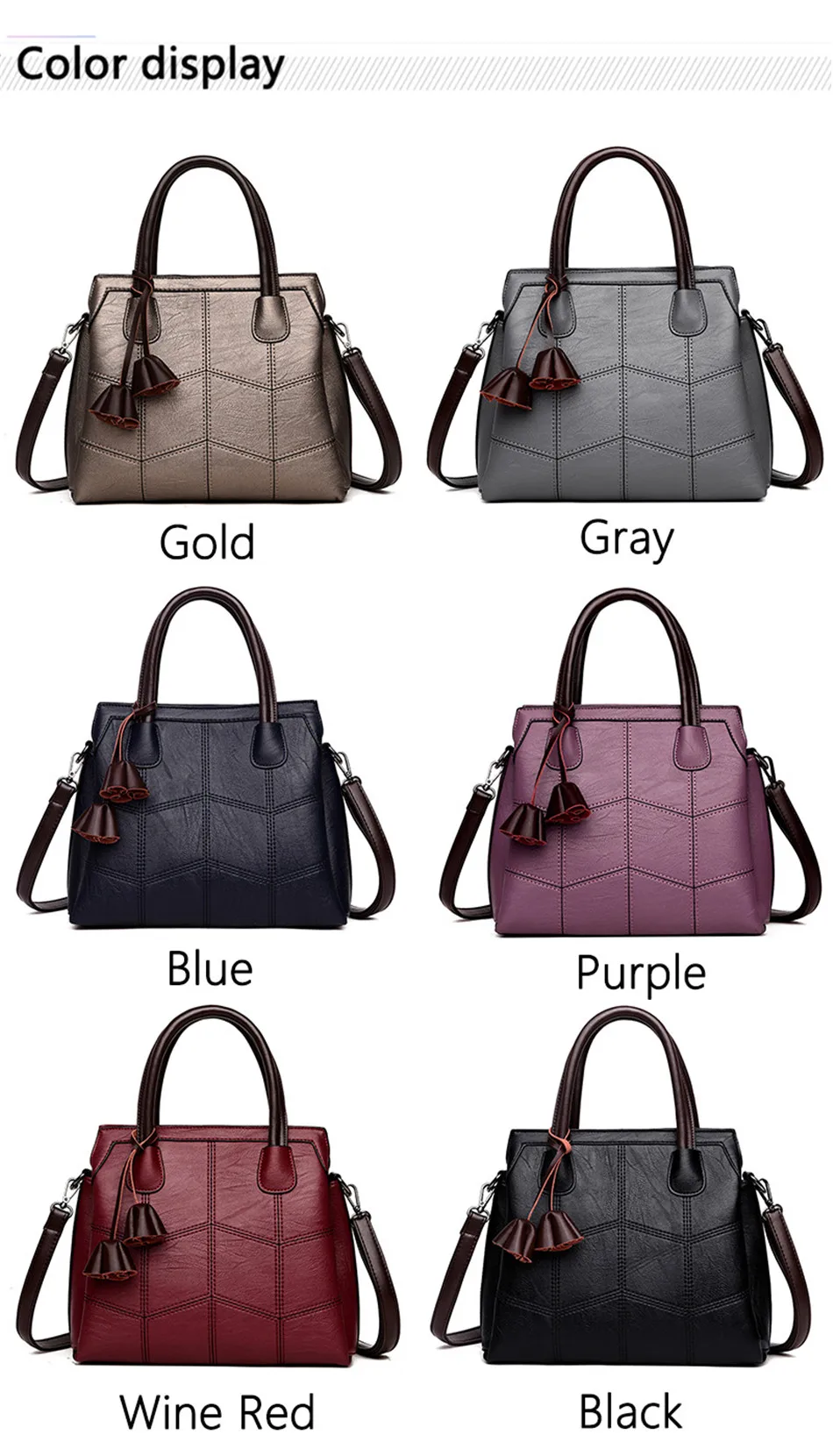 Женская сумка с тремя полами, модная сумка на плечо, женские сумки из мягкой кожи, сумки через плечо для женщин, женские сумки Bolsa Feminina